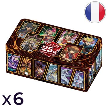 lot de 6 mega tins 2023 25eme anniversaire dueling heroes yu gi oh 