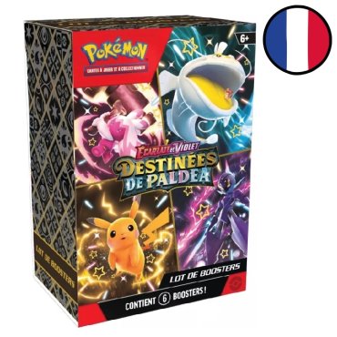 lot de boosters destinees de paldea pokemon ev45 fr 