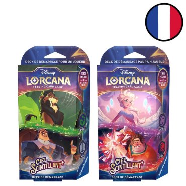 lot des 2 decks de demarrage chapitre 5 lorcana ciel scintillant 