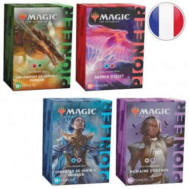 lot des 4 challenger decks pioneer 2022 fr 