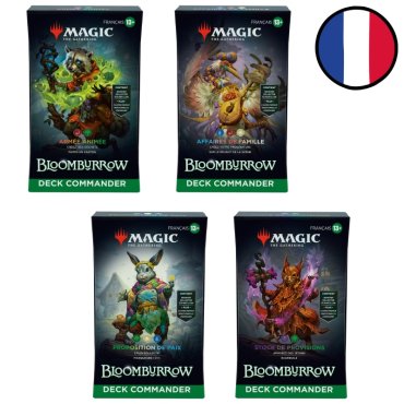 lot des 4 decks commander bloomburrow magic fr 2 