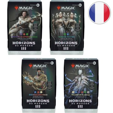 lot des 4 decks commander mh3 fr  