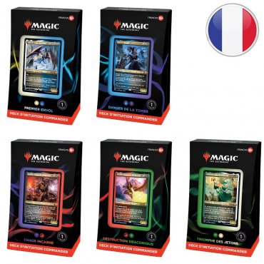 magic lot des 5 decks initiation commander fr 