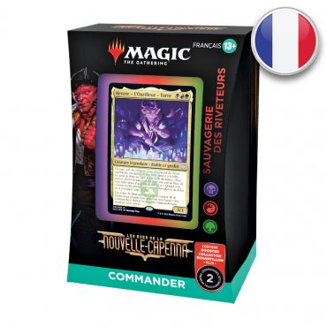 magic streets of new capenna commander deck fr sauvagerie des riveteurs 