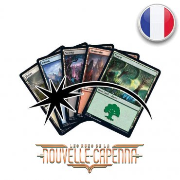 magic streets of new capenna wholesale lot of 100 foil basic lands fr 