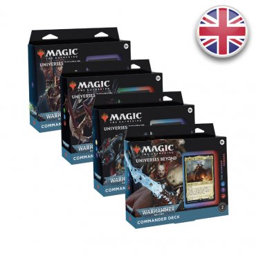 magic warhammer 40000 deck commander lot x4 en 