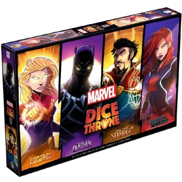 marvel dice throne cm bp ds bw jeu lucky duck boite de jeu 