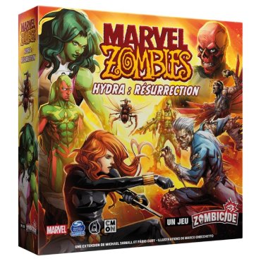 marvel zombies extension hydra resurrection jeu cmon boite de jeu 