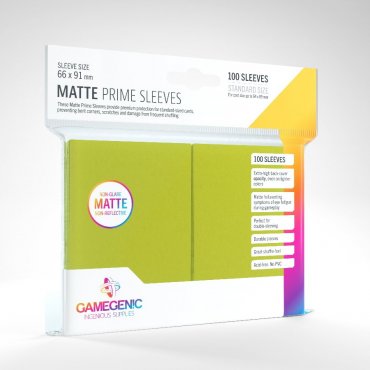 matte_non glare_prime_sleeves_lime_gamegenic 