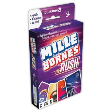 mille bornes rush jeu dujardin boite de jeu 