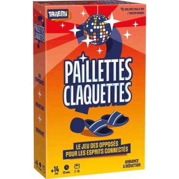 paillettes claquettes tailemi boite 