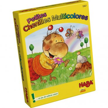 petites chenilles multicolores jeu haba boite 