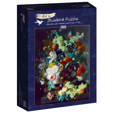 puzzle 1000 pieces bluebird jan van huysum nature morte fleurs fruits 