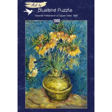 puzzle 1000 pieces bluebird van gogh fritillaires vase cuivre 