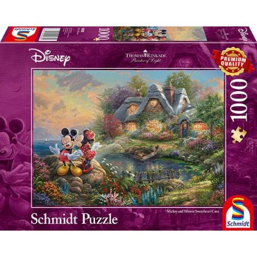 puzzle 1000 schmidt kinkade disney mickey minnie 