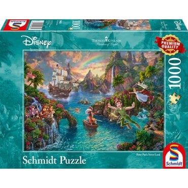 puzzle 1000 schmidt kinkade disney peter pan 