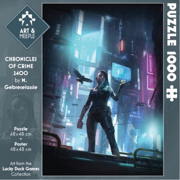 puzzle 1000p art meeple chronicles of crime 2400 boite de jeu 