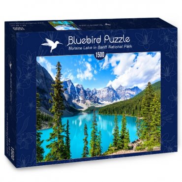 puzzle 1500 pieces bluebird torii lac moraine parc national banff 