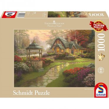 puzzle kinkade maison au puits 