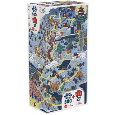 puzzle play donjon 500 pieces la foret puzzle iello boite 