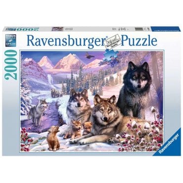 puzzle ravensburger 2000 loups dans la neige 