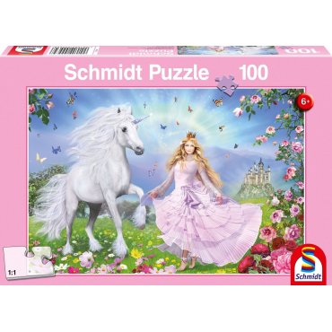 puzzle schmidt 100 pices princesse des licornes 