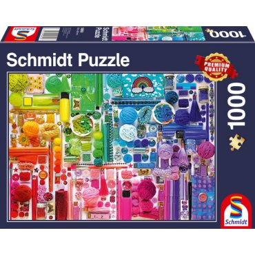 puzzle schmidt 1000 couleurs arc en ciel 