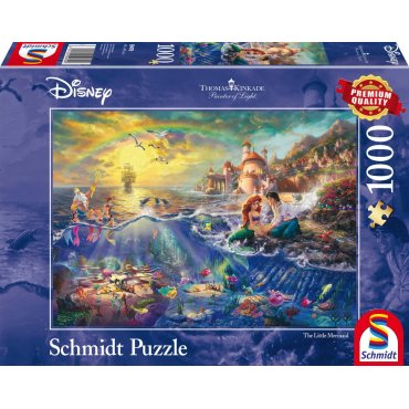 puzzle schmidt 1000 pieces disney kinkade arielle la petite sirene 