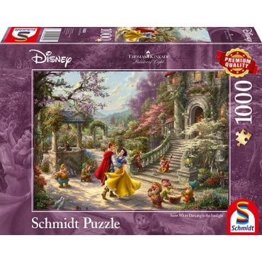 puzzle schmidt 1000 pieces disney kinkade blanche neige danse avec le prince 