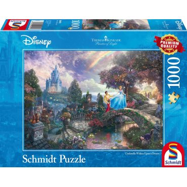 puzzle schmidt 1000 pieces disney kinkade cendrillon 