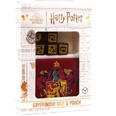 q workshop 5 des 6 et bourse harry potter griffindor rouge et or boite de jeu 