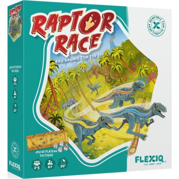 raptor race jeu flexiq boite de jeu 