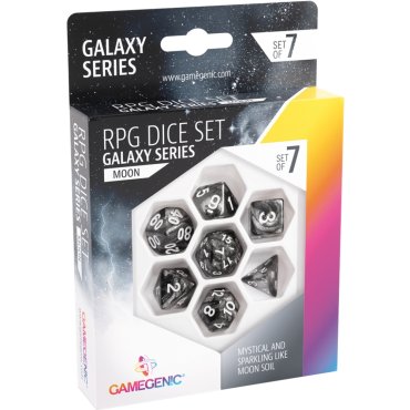 set de 7 des rpg galaxy series moon gamegenic ggs50014ml 