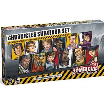 set survivants de chronicles extension zombicide 2eme edition jeu cmon boite 
