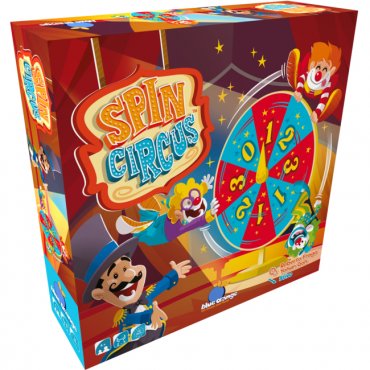 spin circus jeu blue orange boite 