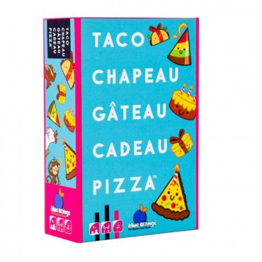 taco chapeau gateau cadeau pizza jeu blue orange boite 