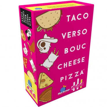 taco verso bouc cheese pizza jeu blue orange boite 