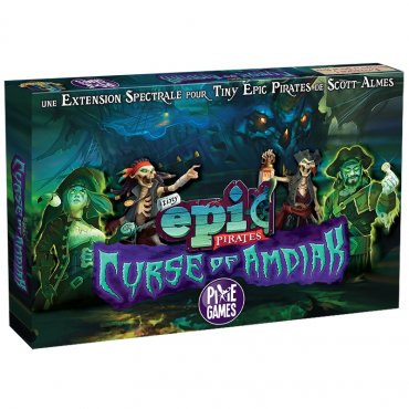tiny epic pirates extension curse of amdiak jeu pixie games boite 