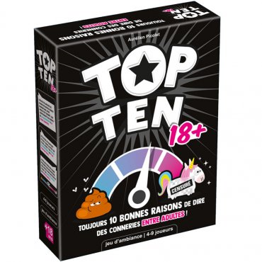 top ten 18 plus jeu cocktail games boite 