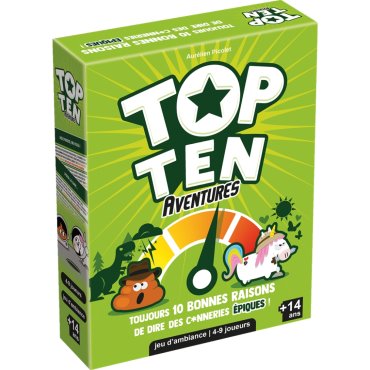 top ten aventures jeu cocktail boite de jeu 