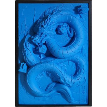tour a des ryujin bleu repliquant illustration 