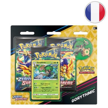 tripack zenith supreme collection avec pins gorythmic pokemon fr 