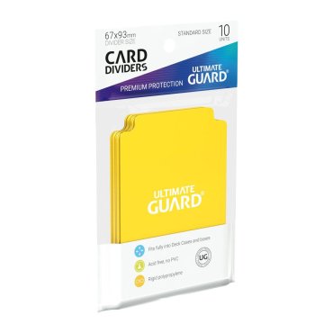 ugd010451 10 intercalaires card dividers jaune ultimate guard 2 