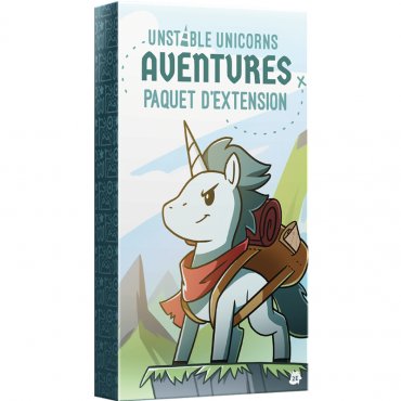 unstable unicorns extension adventures boite de jeu 