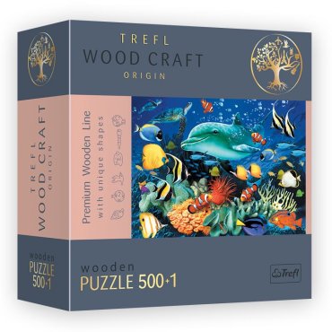 wooden puzzle 500p sea life jeu trefl boite de jeu 