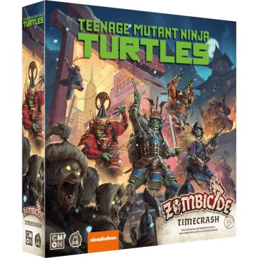 zombicide white death extension teenage mutant ninja turtles time crash jeu cmon boite de jeu 