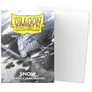 100 Pochettes Dual Matte Format Standard Snow - Dragon Shield