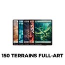 Lot de 150 terrains de base Full-art - Magic
