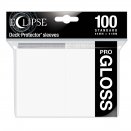 100 pochettes Eclipse Gloss Format Standard Arctic White - Ultra Pro