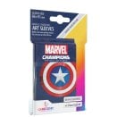 50 + 1 Pochettes Art Captain America Marvel Champions 66 x 91 mm - Gamegenic